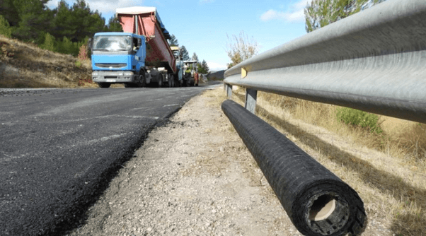 Geotextile used in rural road construction projects 1