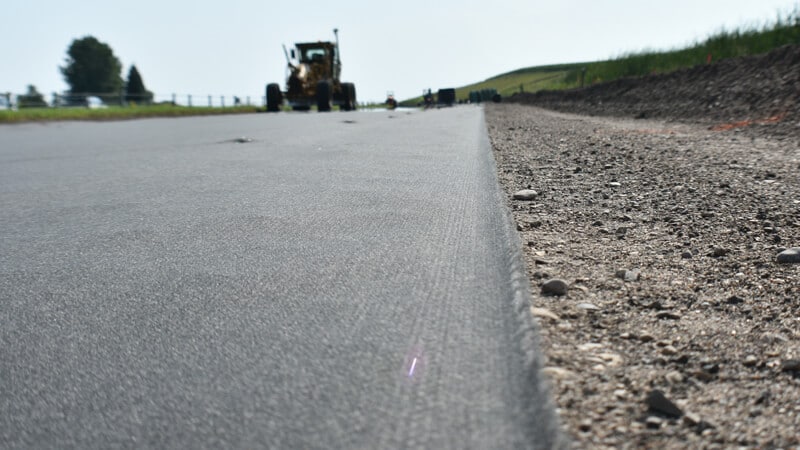 Geotêxtil utilizado em projectos de construção de estradas rurais 4