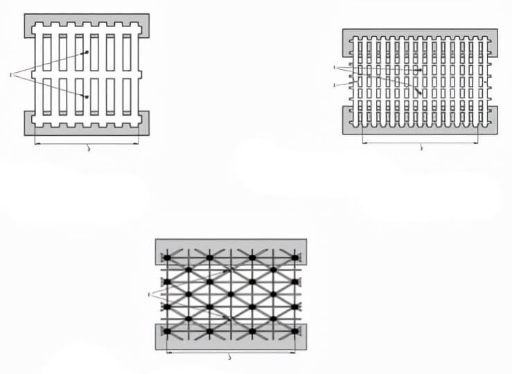 Unidirectional bidirectional and four directional geogrids