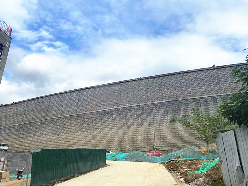 Geogrids used for retaining wall construction in highway construction in Sichuan China 1