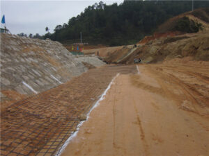 Reinforced earth retaining wall engineering for hazardous waste and medical waste disposal sites 1