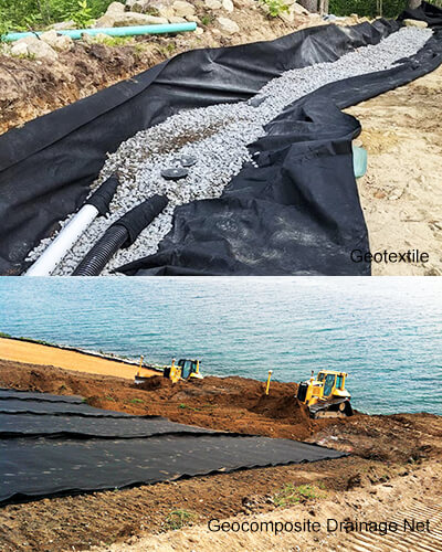 Should we choose geotextile or geocomposite drainage net to realize Drainage, permeable, and filter functions in the project (1)